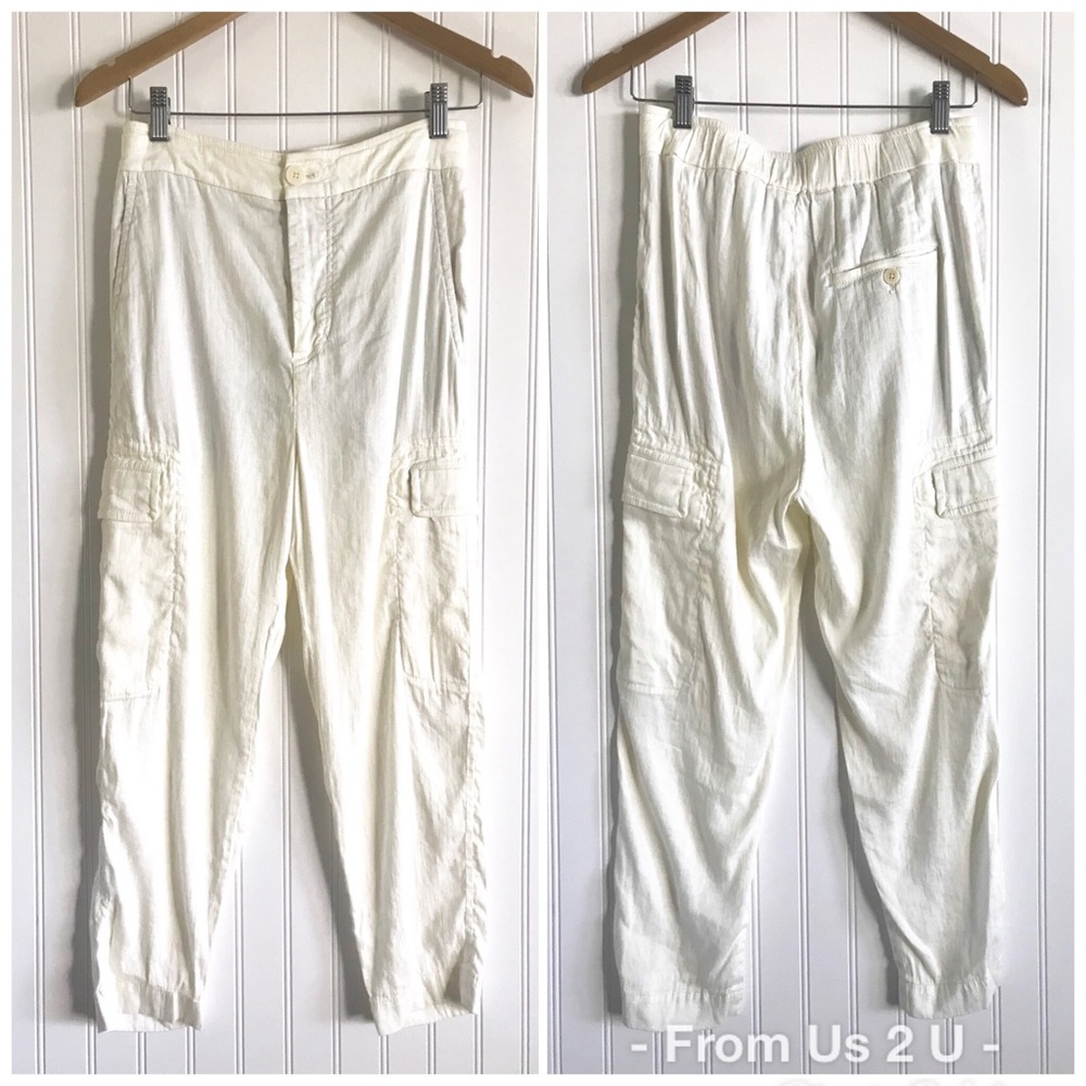 Vince White Linen Pants - Picture 3 of 8